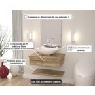 Bancada Para Banheiro Cuba Abaulada L42 Com Prateleira 605w M