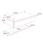 Bancada Para Banheiro Cuba Rt45 Com Prateleira 605w Metrópole