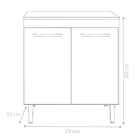 Bancada Para Cooktop Istambul Branco