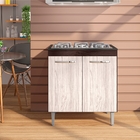 Bancada Para Cooktop Istambul Castanho Avelã