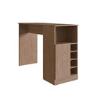 Bancada Para Cozinha 1 Porta 5 Nichos Romana Genialflex Ébano