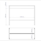 Bancada Para Cozinha Apoio Pés Brv Móveis Branco