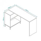 Bancada Para Cozinha Com Nichos Brv Móveis Branco/preto