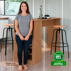 Bancada Para Cozinha Conecta 1 Pt Ébano