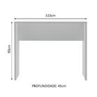 Bancada Para Cozinha Lux Madesa 115 Cm - Branco