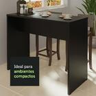 Bancada Para Cozinha Madesa 115 Cm - Preto