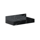 Bancada Para Cuba de Apoio em Porcelanato 80x45cm Preta Peri Cozimax