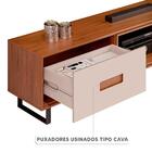 Bancada Para Sala Moderna Tv Até 75 Polegadas Off White Freij