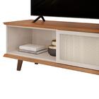 Bancada Para Sala Tv Até 55 Polegadas Freijó Off White Beníci