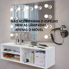 Bancada Para Salão De Cabeleireiro Suspensa Com Nichos