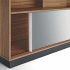 Bancada Para Tv 65 Polegadas Castle Noce Milano Preto Fosco