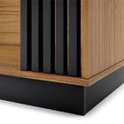 Bancada Para Tv 65 Polegadas Castle Noce Milano Preto Fosco