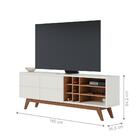 Bancada Para Tv 70 Polegadas Charles Off-white Matte Freijo