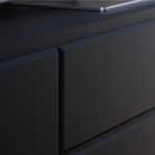 Bancada Para Tv 70 Polegadas Charles Preto Fosco Noce Milano