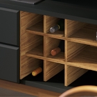 Bancada Para Tv 70 Polegadas Charles Preto Fosco Noce Milano