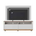 Bancada Para Tv 75 Polegadas Monaco Off-white Matte Freijo