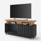 Bancada Para Tv Até 50 Polegadas Com Rodízios Ripado Briar 1