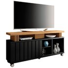 Bancada Para Tv Até 50 Polegadas Com Rodízios Ripado Briar 1