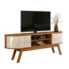 Bancada Para Tv De Até 75 Polegadas Valência Naturale/off Whi