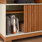 Bancada Para Tvs 70 Polegadas Alasca Cinamomo Mel Off White