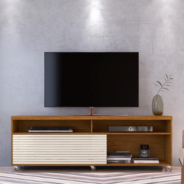 Bancada Para Tvs Até 65 Polegadas Rollo Naturale Off-white