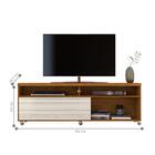 Bancada Para Tvs Até 65 Polegadas Rollo Naturale Off-white