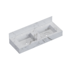 Bancada com Cuba Verona Branco 120cm Cozimax