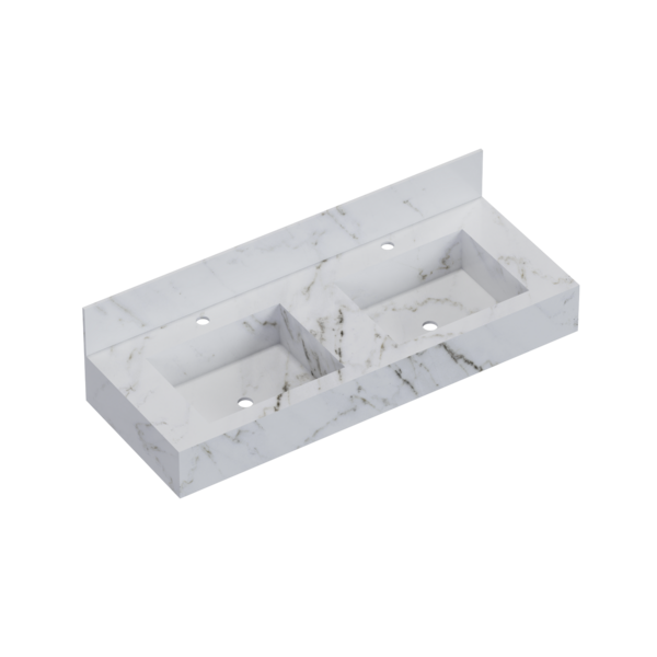 Bancada com Cuba Verona Branco 120cm Cozimax