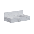 Bancada com Cuba Verona Branco 80cm Cozimax