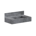 Bancada com Cuba Verona Cinza 80cm Cozimax