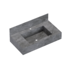 Bancada com Cuba Verona Cinza 80cm Cozimax