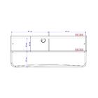 Bancada Preta Tubo Cromado