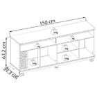 Bancada Rack Para Tv 65 Polegadas Jurere Clb