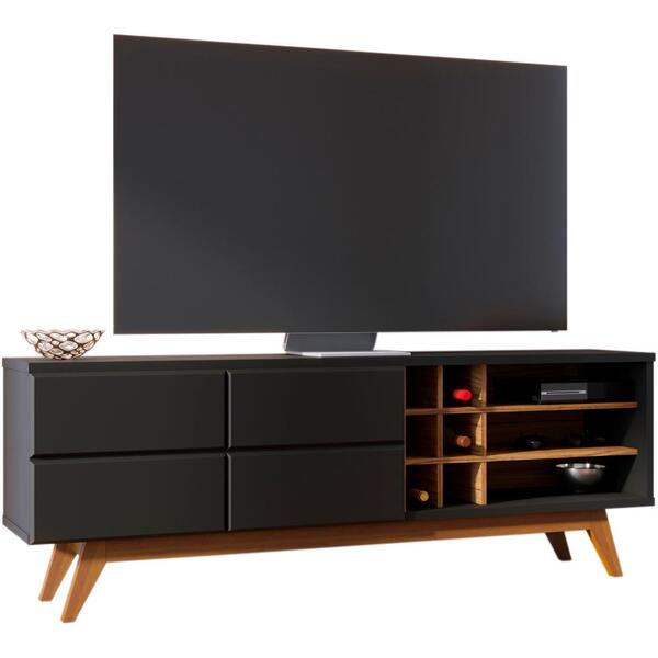 Bancada Rack Para Tv 70 Polegadas Com Adega Noronha Clb