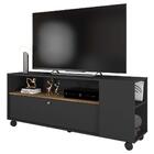 Bancada Rack Para Tv Até 55 Polegadas Opala Preto Caemmun