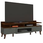 Bancada Rack Para Tv Até 65? Arcade 1.6 Palisandro Cinza