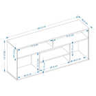 Bancada Reno Para Sala 2 Portas Com Rodinhas Tv Até 50'' - Fr