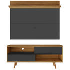 Bancada Retrô Com Painel Para Tv De Até 50 Polegadas Notável