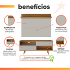 Bancada Retrô Com Painel Para Tv De Até 50 Polegadas Notável