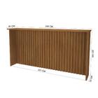 Bancada Ripada Para Cozinha 208cm Cairo Fidelitá Freijó