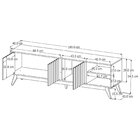 Bancada Sala De Estar Para Tv Até 70 Polegadas 140cm Nature