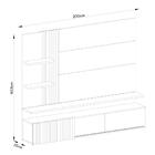 Bancada Suspensa Atena Para Tv Até 65' Com Led - Madetec - Fe