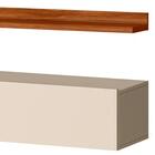 Bancada Suspensa E Prateleira 197cm Slat Z49 Cinamomo/off - M