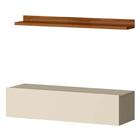 Bancada Suspensa E Prateleira 99cm Slat M20 Cinamomo/off - Mp