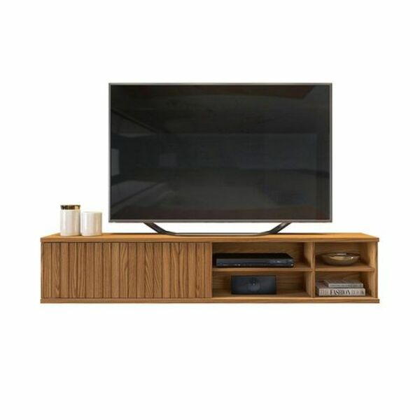 Bancada Suspensa Francis Para Tv Até 70 Polegadas Cor Carvalh