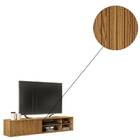 Bancada Suspensa Francis Para Tv Até 70 Polegadas Cor Carvalh