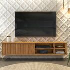 Bancada Suspensa Francis Para Tv Até 70 Polegadas Cor Carvalh