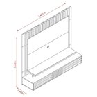 Bancada Suspensa Frizz Presence 1.6 Madetec Naturale / Off Wh