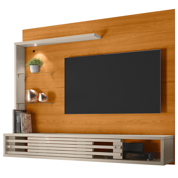 Bancada Suspensa Frizz Select Tvs Até 50” Cinamomo Off White