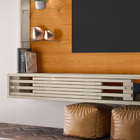Bancada Suspensa Frizz Select Tvs Até 50” Cinamomo Off White